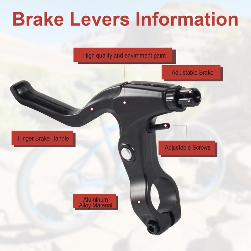 Chooee Bicycle V Brake, Aluminium V-Brake Brake Set + Brake