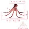 COMOK Lifelike Silicone Artificial Moving Floating Octopus Ornament with Suction