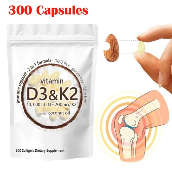 Does not apply Vitamin D3 K2 Supplement Softgels, 300 pcs