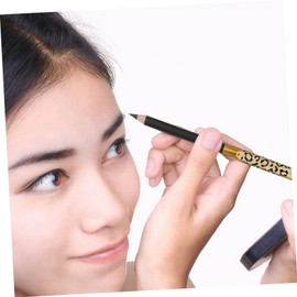 minkissy Set of 2 Leopard Pattern Eyebrow Pencil with Brush Long-Lasting Waterproof Eyebrow Makeup Pen for Precise Contours and Professional Styling