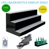 31" 3 Step Tier LED Lighted Shelves Illuminated Liquor Bottle