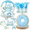 Greencian 168 Pcs Donut Sweet One Birthday Party Decoration Serves