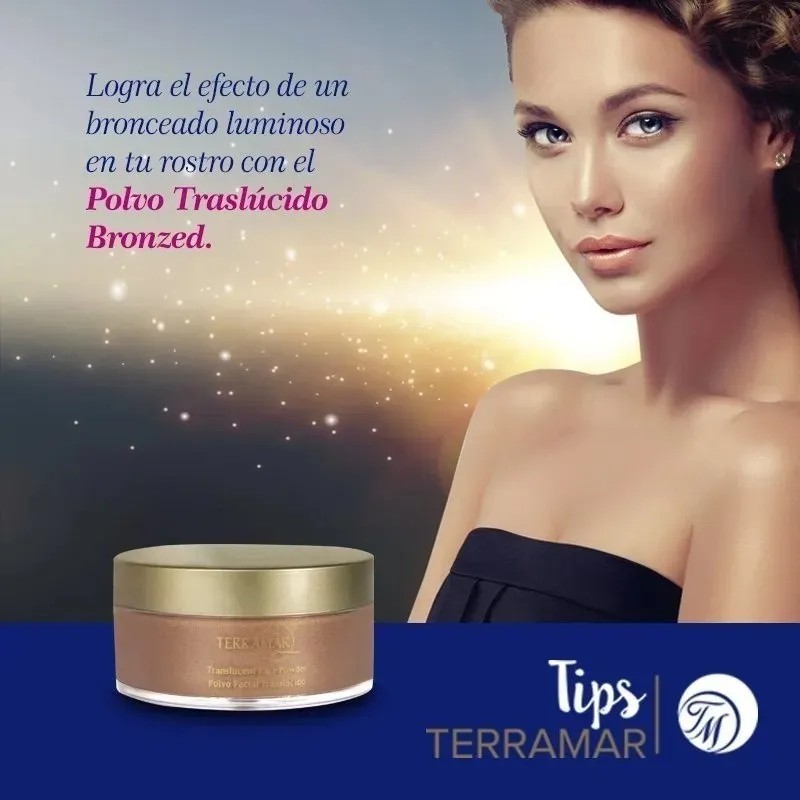 Bronceador Polvo Facial Bronceador Suelto Terramar. 15 G