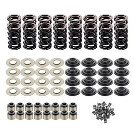 ISINFLASH LS .660" Dual Valve Spring Platinum Kit with Retainers Fit for 15 Degree LS Heads LS1 LS2 LS3 LS4 LS6 L76 L92 L99 LQ4 LQ9 L33 LSA 4.8L 5.3L 6.0L 6.2L SK001 (Steel)