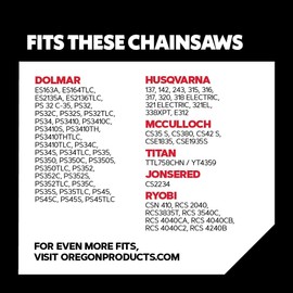 Oregon 91P052E Standard Saw Chain to fit 14-Inch Husqvarna, McCulloch, Ryobi, Bosch Chainsaws, 52 Drive Links