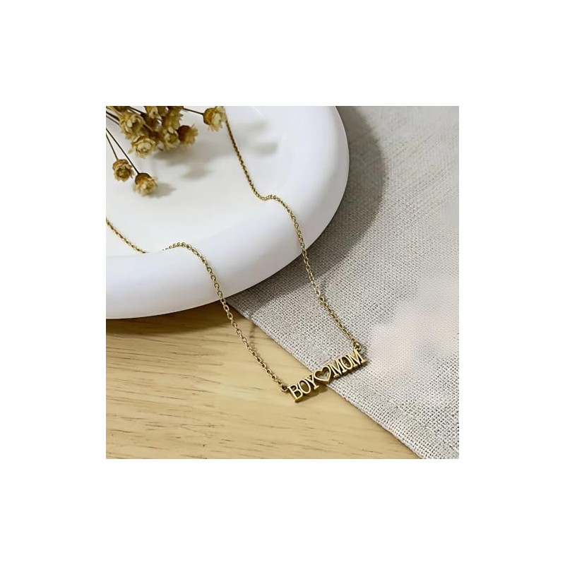 Lemua Boy Mom Necklace for Women, Boy Mama Jewelry Gift