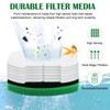 Nuanchu 2 Set Pond Filter Kits Foam Replacement Set Polymer