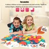 YELINTIAN 180Pcs Wooden Pattern Blocks, Tangram Shape Puzzle Set, Geometric