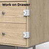 Refrigerator Adhesive Locks Double Button Fridge Door Lock with Key,