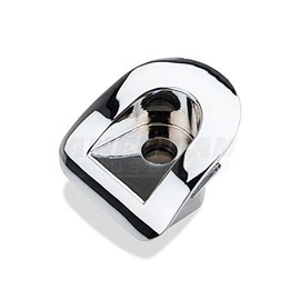 Modern Billet Door Lock Bezel; Chrome Compatible with 05-14 Mustang
