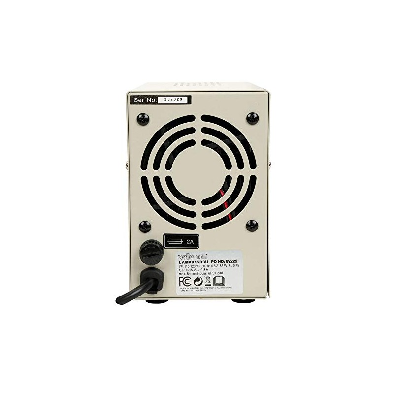 Velleman LABPS1503U - DC Lab Power Supply 0-15 VDC /
