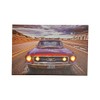 Three Star LED Enhanced Canvas Print Featuring Classic Car on