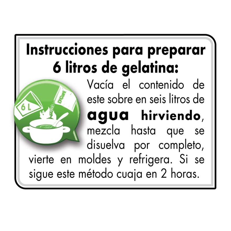 D´Gari Polvo para preparar gelatina con agua sabor grosella 720