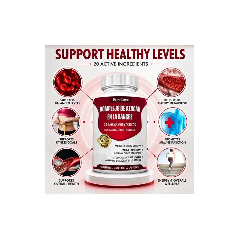 Toyocare Magnesio Elemental Complejo Glucosa