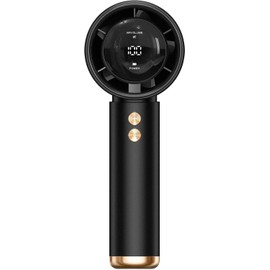 Portable Rechargeable Mini Fan& Adjustable Speeds - 15°C Instant Cooling, Lightweight ABS Design, USB-Powered Wearable Fan for Travel, Camping, Portable Mini Fan, Sleek Handheld Gadget (Black)