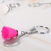 6Pcs Keychains, Simulation Badminton Key Ring Decoration Charms Door Car