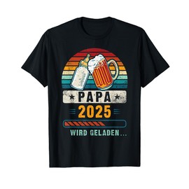 Papa 2025, Pregnancy Announcement T-Shirt, black