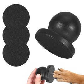 Dog Nail File for Wooden，Dog Scratch Pad for Nails with 3 Replaceable Sandpaper,Suitable for Pet Stores, Home Cats and Other Small Pets to Use (Black)