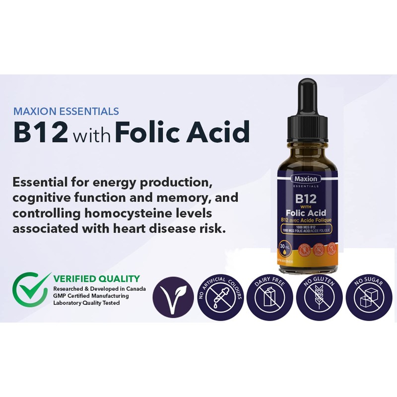 MAXION Maxion 2 Pack Vitamin B12 with Folic Acid 1000