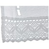 Home Fashion Window Picture Linen Structure Embroidery, Fabric, White, 45