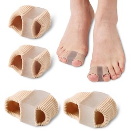JSHshield Bunion Corrector Big Toe Stretcher and Straightener Hammer Toe Separator Gel Spreader Correct Crooked Toes Soft Fibre Ball Relief 2 Pairs S