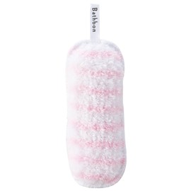 Yamazaki Sangyo 178766 Bath Cleaning Sponge, Bath Bon-kun, Fluffy, Antibacterial, Pink