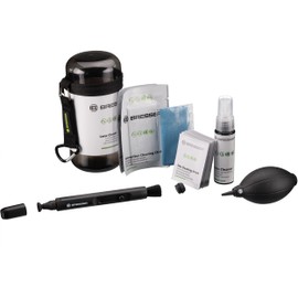 Bresser Camera & Lens Cleaning Kit - Includes Bellows, Lens Dispensers, Microfibre Cloths for Dry and Wet Cleaning, Ideal for On the Go