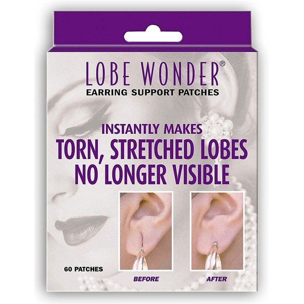 Lobe Wonder Invisible Earring Earlobe Support Patches (pack of 2)