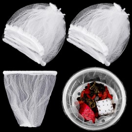 Suclain - 500 bolsas desechables de malla para fregadero, filtro elástico para fregadero de cocina, bolsa de basura de malla, antiobstrucciones, se adapta a la mayoría de tamaños de colador de