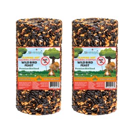 JCs Wildlife Squirrel Stopper Wild Bird Feast Small Cylinder 1.5lbs (2-Pack)