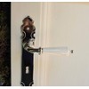 Antikas - Door Handles Polished Nickel with Ceramic Handle Antique