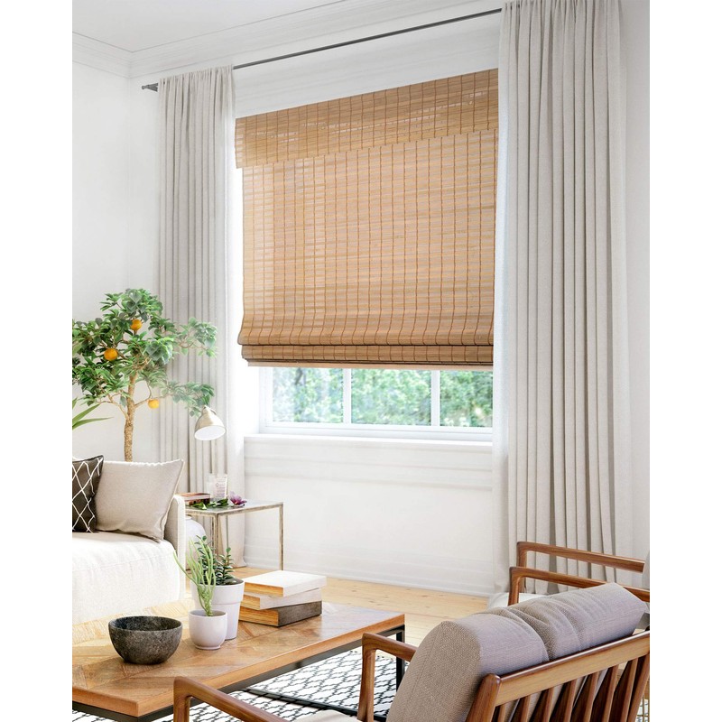 CHICOLOGY Bamboo Blinds , Shades Roman for Windows Window Home