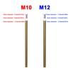 Haligate Brushed Brass M12 Threaded Extension Rod for Pendant Light,