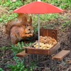 KHayRovies Squirrel Feeder for Outside, Squirrel Picnic Table Feeder with