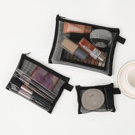 Mesh Pouch Cosmetic Bag Large Pouch Bag DD-13287 / 메쉬 망사 파우치 화장품 가방 파우치백 대 DD-13287