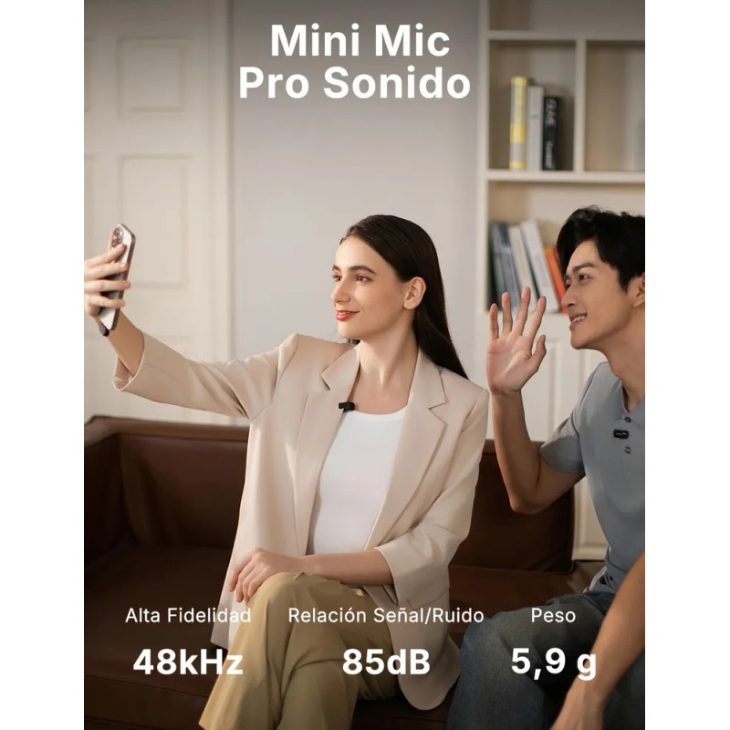 Maono Micrófono Inalámbrico Solapa Para Android Pc,2 Micrófonos Lavalier Usb-c