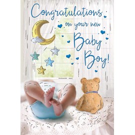 Regal Publishing Baby Card Baby Boy - 9 x 6 inches