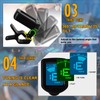 Jinlop Guitar Clip-on Tuner and Capo Set with 5 Picks