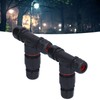 2Pcs 3 Way Junction Box Waterproof T Shape Cord Connector