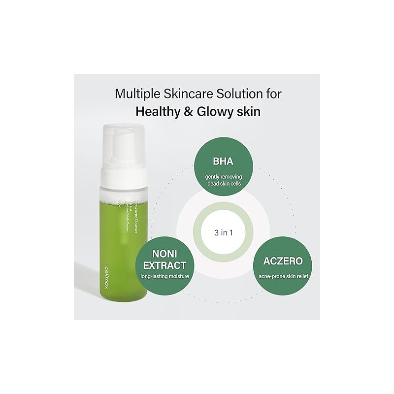 Celimax Limpiador Facial Burbujas Noni Acné Fórmula Suave Pieles Sensibles