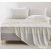 Chezmoi Collection Soft Washed Full Bed Sheet Set - 4-Piece