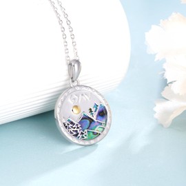 Fuguangju God Is Greater Than The Highs And Lows Necklace 925 Sterling Silver Pendant For Women Men Highs And Lows Pendant Mountain Necklace