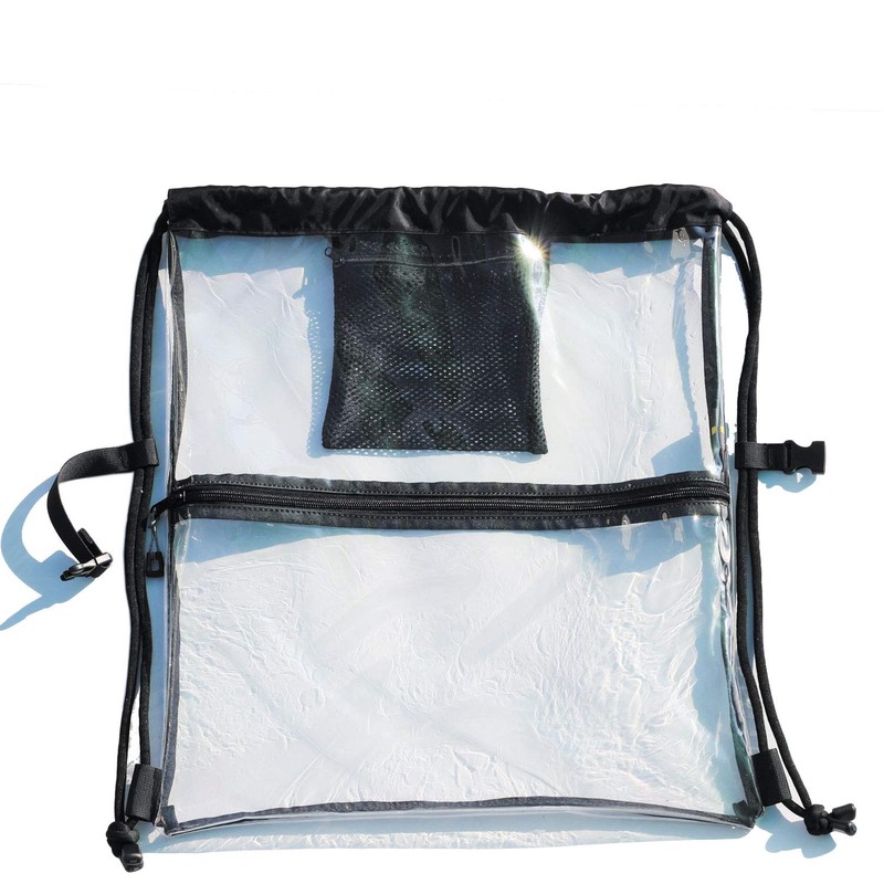 VAVAER Clear Drawstring Bag Gym Tote Bag for Stadium Yoga