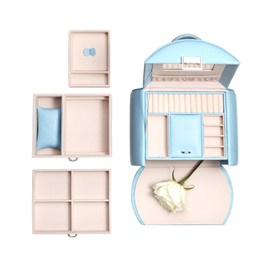 Vlando Princess Style Medium Size Jewelry Box, Fabulous Girls Gifts (Blue)