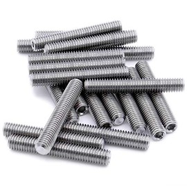 M6 (6mm x 60mm) Hex Socket Grub Screw (Cup Point) - Stainless Steel (A2) (Pack of 10)