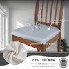 Fundas de asiento para sillas de comedor (gris, juego de