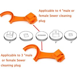 LALOCAPEYO RV Sewer Hoses Wrench Multifunctional Tool for RV Sewer Hoses Removal and Connection Suitable for Most 3-inch and 4-inch Male/Female RV Sewer Covers