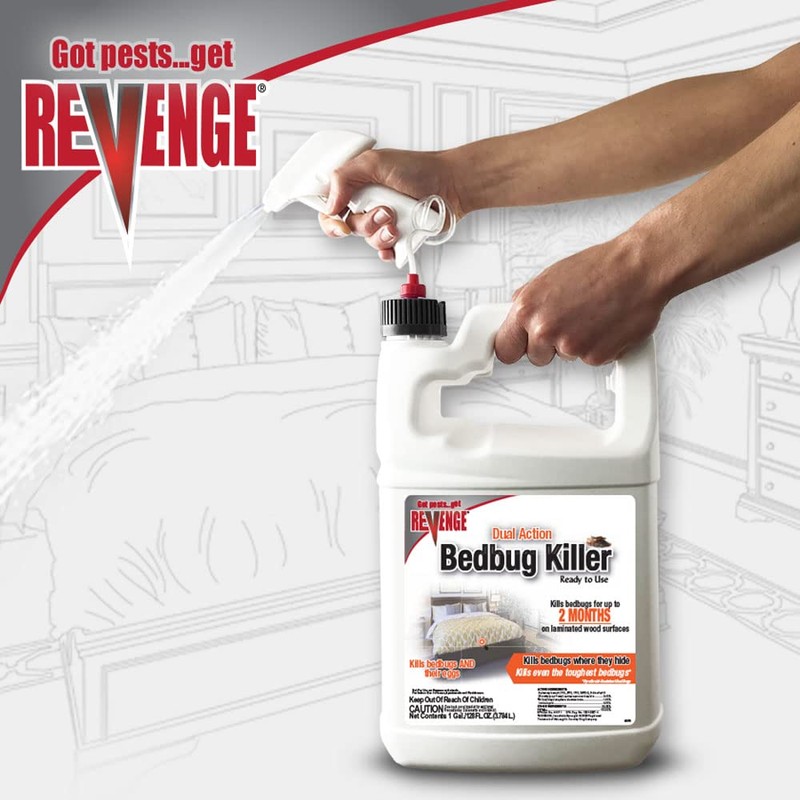 Bonide Revenge Dual Action Bed Bug Killer, 128 oz Ready-to-Use
