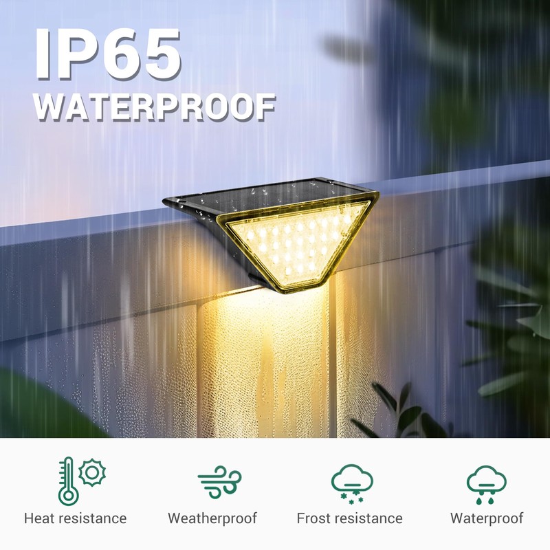 PATIOWIN Solar Step Lights for Outside,24 LEDS Solar Step Lights