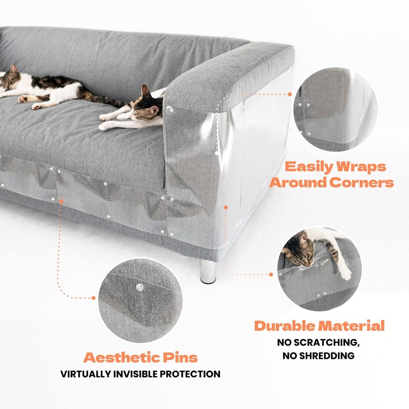 KatSupreme Cat Scratch Furniture Protector - Couch and Sofa Guards